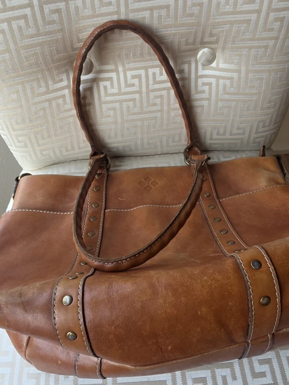 Patricia Nash Carducci Leather Pocket Tote